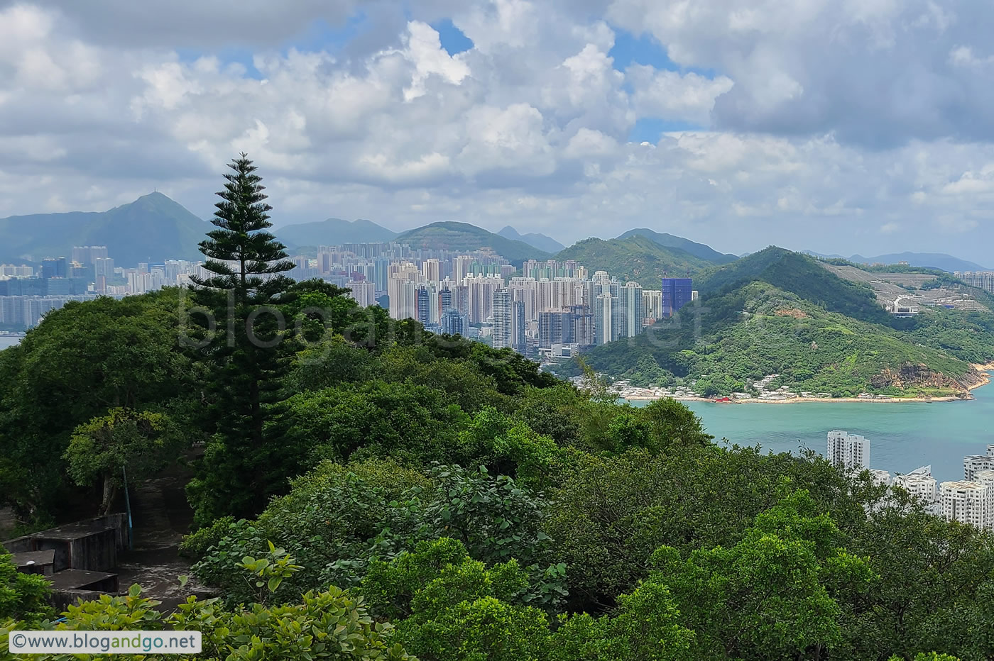 Sai Wan Battery - View to Devil's Peak